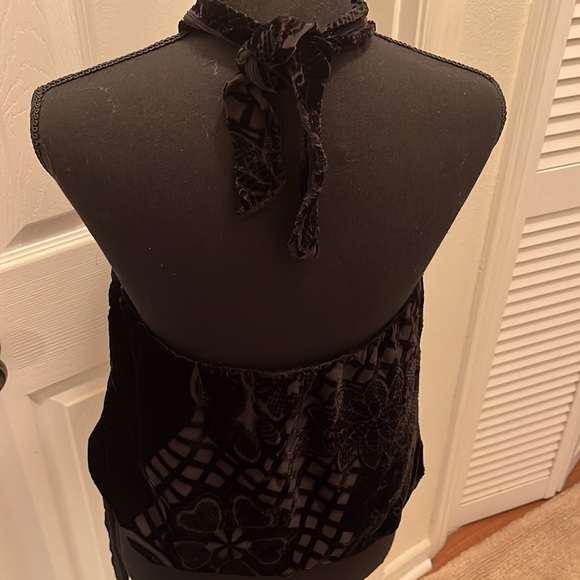 Sophia Michelle black velvet halter top - Picture 7 of 7
